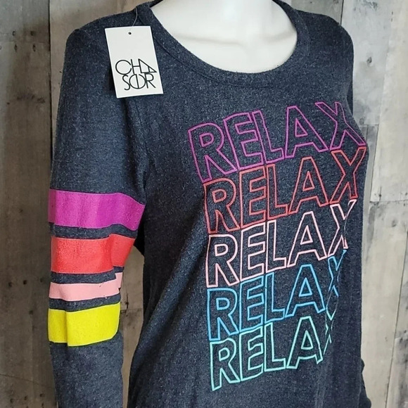 Chaser Soft twist back Relax crew neck Sweather - Picture 4 of 7